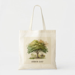 Watercolor tree. Arbor day Environment and ecology Tote Bag