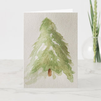 Watercolor Tree Card