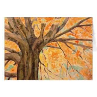 Watercolor Tree in Autumn Glory, blank inside Cards