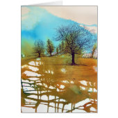 Watercolor Tree Ink Landscape Autumn (Front)