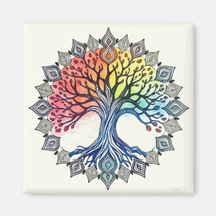 Watercolor Tree of Life  Magnet
