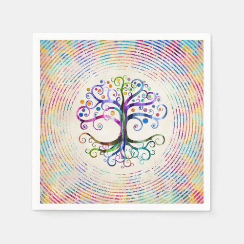 Watercolor Tree of life Napkins