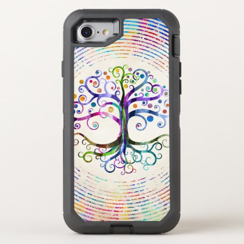 Watercolor Tree of life OtterBox Defender iPhone SE87 Case