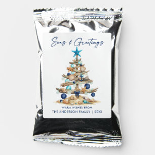 Watercolor Tree Seas and Greetings Beach Coffee Drink Mix