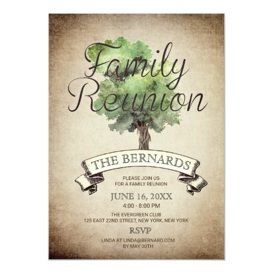 Reunion Invitation Card Templates
