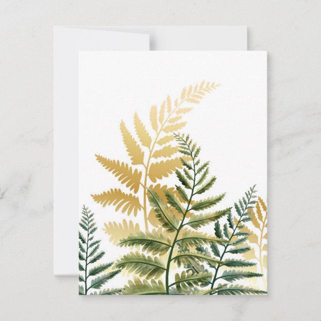 Watercolor Trees 1 Note Card (Front)