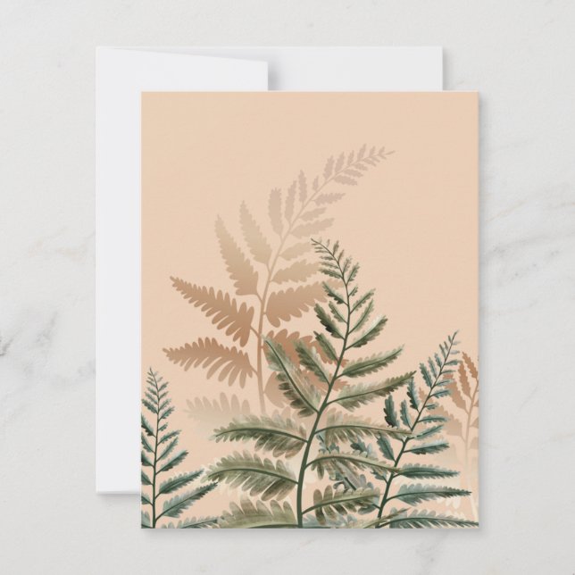 Watercolor Trees 4 Note Card (Front)