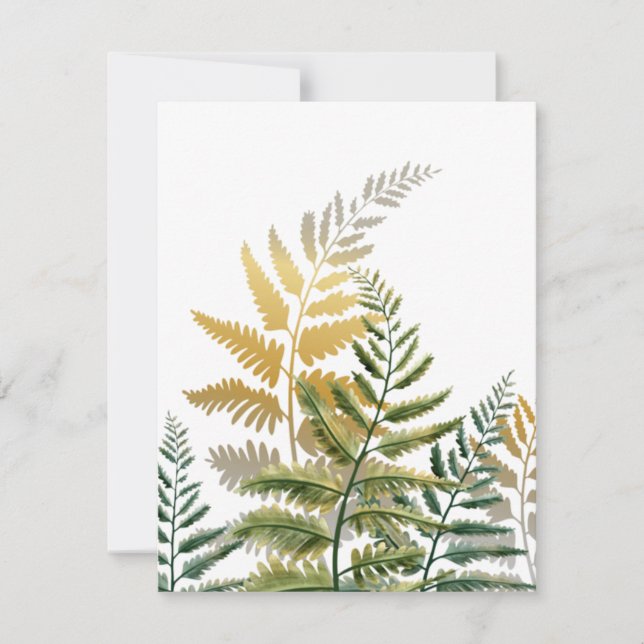Watercolor Trees 6 Note Card (Front)