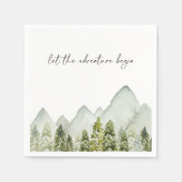 Watercolor Trees Paper Plates