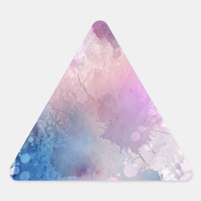 Watercolor Triangle Sticker (Front)
