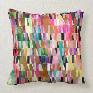 Watercolor Triangles double sided Throw Pillow