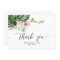 Watercolor tropical bridal shower thank you card