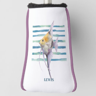 Watercolor TROPICAL FISH , Golf Head Cover