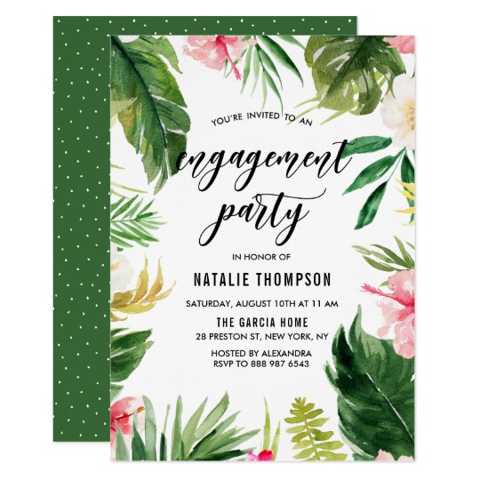 Luau Engagement Party Invitations 7