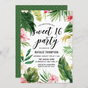 Hibiscus Birthday Invitations Zazzle