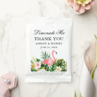 Watercolor Tropical Floral Wedding