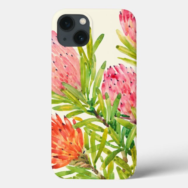 Watercolor Tropical Flowers Case-Mate iPhone Case (Back)