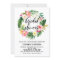Watercolor Tropical Flowers Wreath Bridal Shower