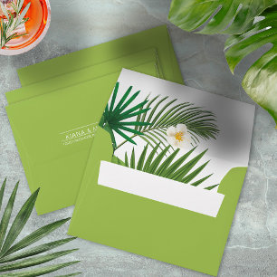 Watercolor Tropical Green ID577 Envelope