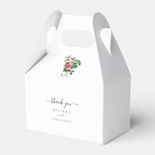 Watercolor Tropical Hibiscus Summer Wedding Favor Boxes
