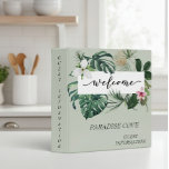 Watercolor Tropical Home Rental Guest Information 3 Ring Binder<br><div class="desc">This design may be personalized in the area provided by changing the photo and/or text. Or it can be customized by clicking Personalize this Template and then choosing the click to customize further option and delete or change the color of the background, add text, change the text color or style,...</div>