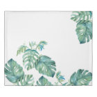 Watercolor Tropical Monstera Palm Leaves