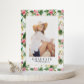 Watercolor Tropical Pattern Photo Graduation Announcement Postcard