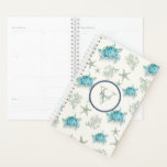Watercolor Tropical Sea Turtle Planner<br><div class="desc">Coastal planner features my original watercolor sea turtle art with starfish and coral pattern. Personal with your monogram initial and last name. Perfect for planning out the days of the week or for making your beach wedding plans. Also makes a great gift. To see more monthly and weekly planners by...</div>