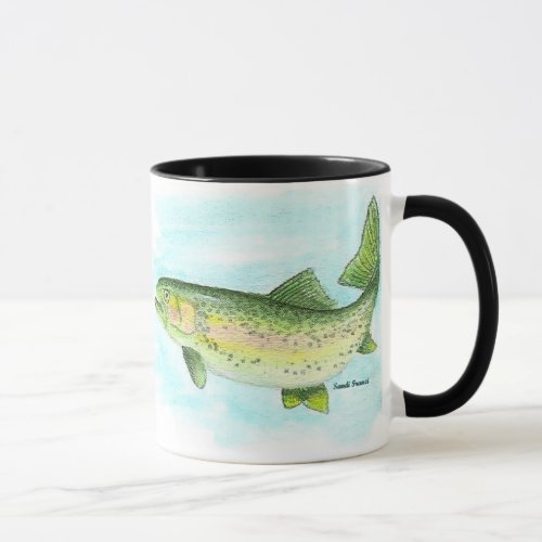 Watercolor Trout Mug