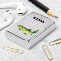 Fly Fisherman Black Zippo Lighter