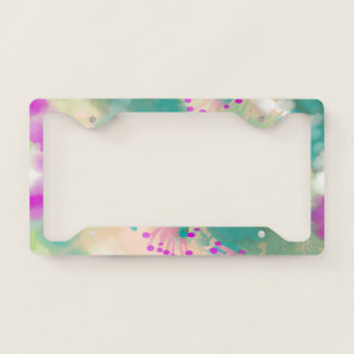Watercolor Tucson Cactus  License Plate Frame