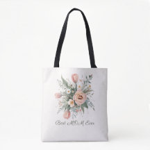 Watercolor Tulip Bouquet Best Mom Tote Bag