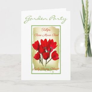 Watercolor Tulip Seed Packet Card