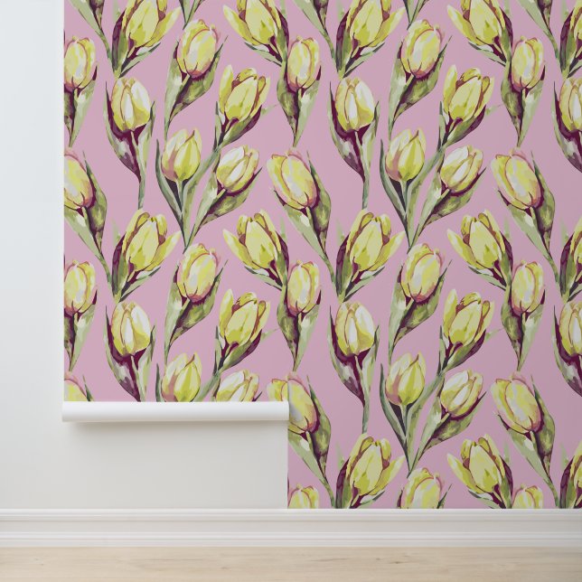 Watercolor Tulips Wallpaper (Application)