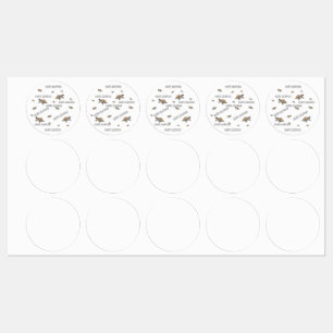 Watercolor Turtle Save Nature Labels