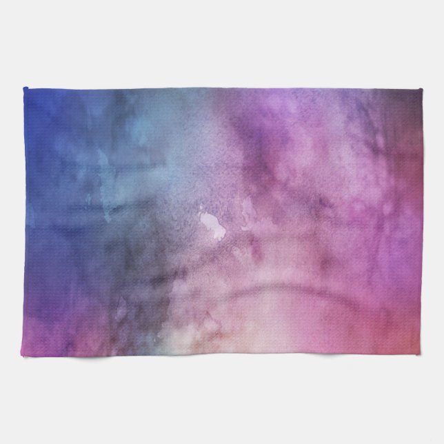 Watercolor Two Dish Towl Kitchen Towel (Horizontal)