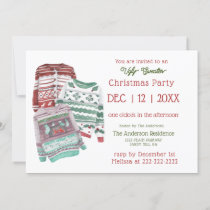 Watercolor Ugly Christmas Sweater Party Invitation