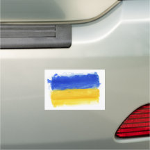 Watercolor Ukrainian flag