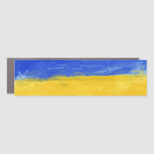 Watercolor Ukrainian flag