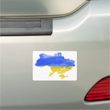 Watercolor Ukrainian map