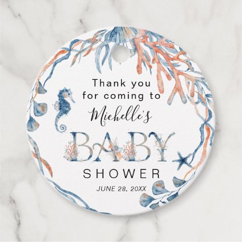 Watercolor Under_the_Sea Baby Shower Thank You Favor Tags
