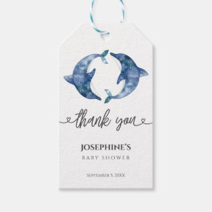 Watercolor Under the Sea Baby Shower Thank You Tag