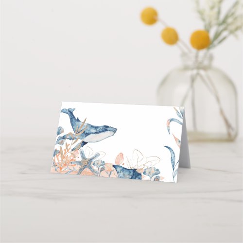 Watercolor Under_the_Sea Food Label  Place Card