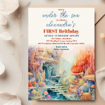 Watercolor Under the Sea Friends Kids Birthday Invitation<br><div class="desc">Unleash the magic of your little one's first milestone with our Unicorn 1st Birthday Invitation. Crafted with whimsical illustrations and vibrant colors, this enchanting invitation sets the tone for a celebration filled with joy and wonder. The front showcases a charming baby unicorn surrounded by shimmering stars, creating an irresistible allure...</div>