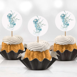 Watercolor Under the Sea Jellyfish Stickers