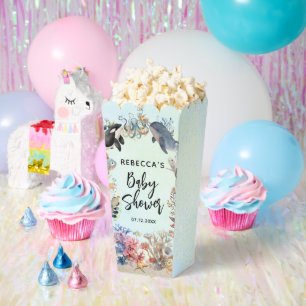 Watercolor under the sea neutral Baby Shower Favor Boxes