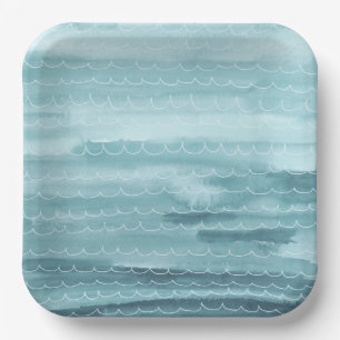 Watercolor Under the Sea Paper Plates