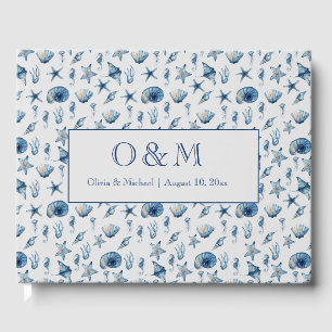 Watercolor Under The Sea Pattern Guest Book