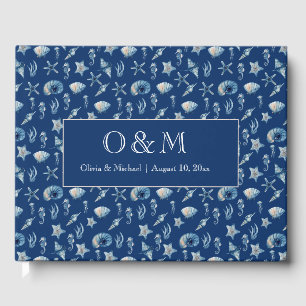 Watercolor Under The Sea Pattern Guest Book