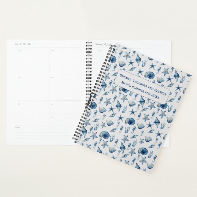 Watercolor Under The Sea Pattern Planner (Display)